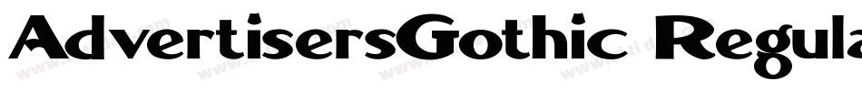 AdvertisersGothic Regular字体转换